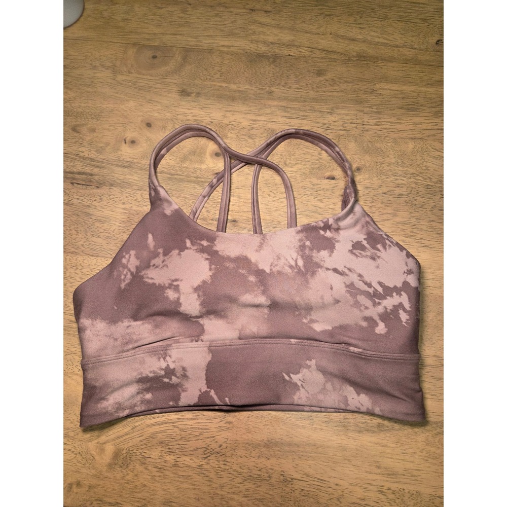 Balance Collection Deuville Mauve Tie Dye Padded Sports Bra